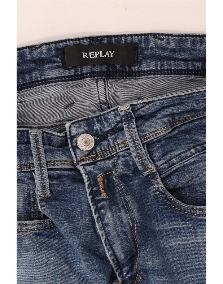 Replay blugi skinny pentru femei W28 L30 albastru