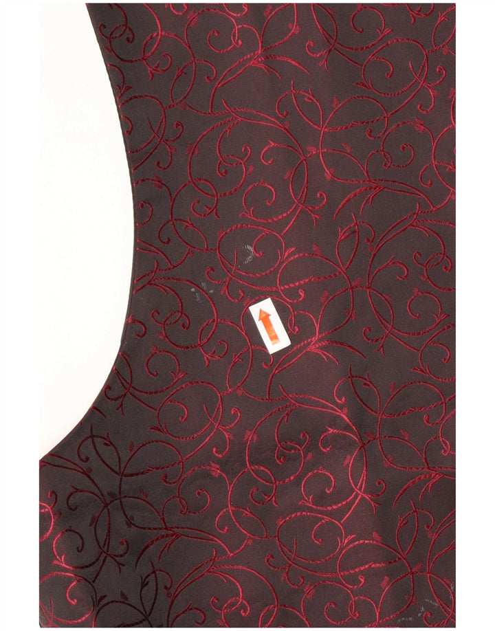 Vestă vintage pentru femei EU 38 Poliester Paisley Negru Mediu