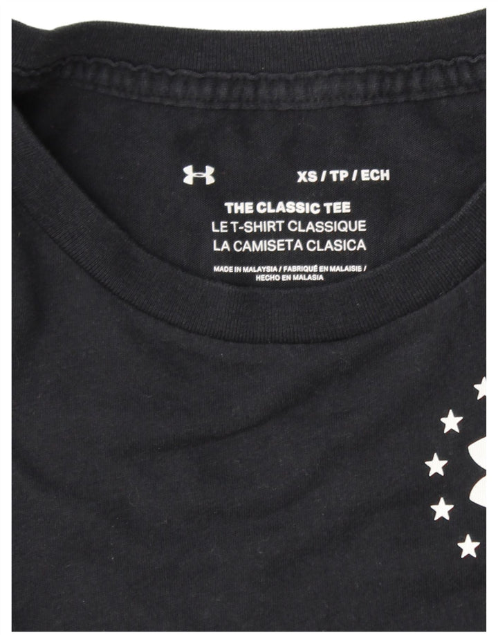 Tricou grafic pentru femei UNDER ARMOUR Top UK 6 XS cu dungi negre