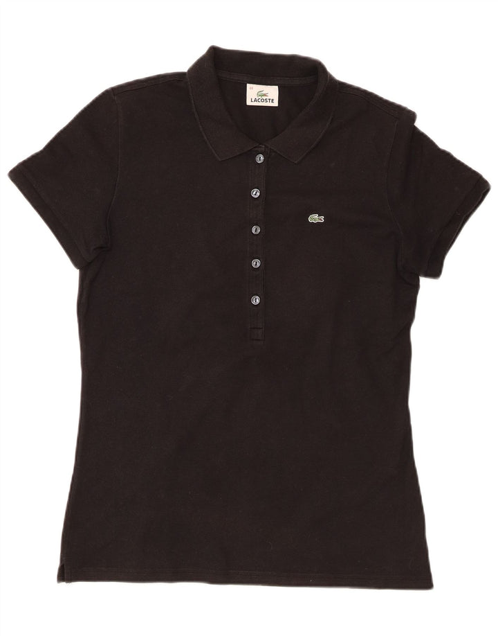 Tricou polo Lacoste pentru femei Mărimea 44, mare, negru, bumbac