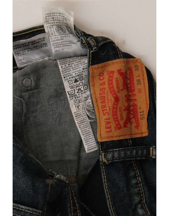 Blugi pentru bărbați Levi's 511 Slim W38 L29 Bumbac bleumarin