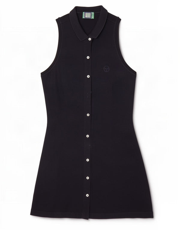 Rochie cămașă fără mâneci pentru femei Sergio Tacchini IT 42 Bumbac bleumarin mediu