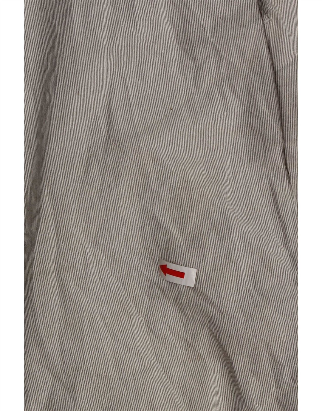 Pantaloni scurți chino pentru bărbați Marks & Spencer W32, bumbac cu dungi gri medii