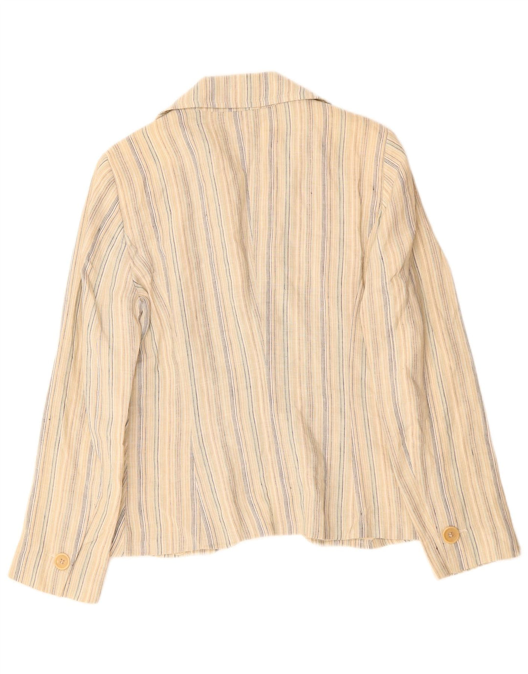 Jachetă pentru femei MAX & CO. Blazer cu 2 nasturi UK 16, mare, in dungi, bej