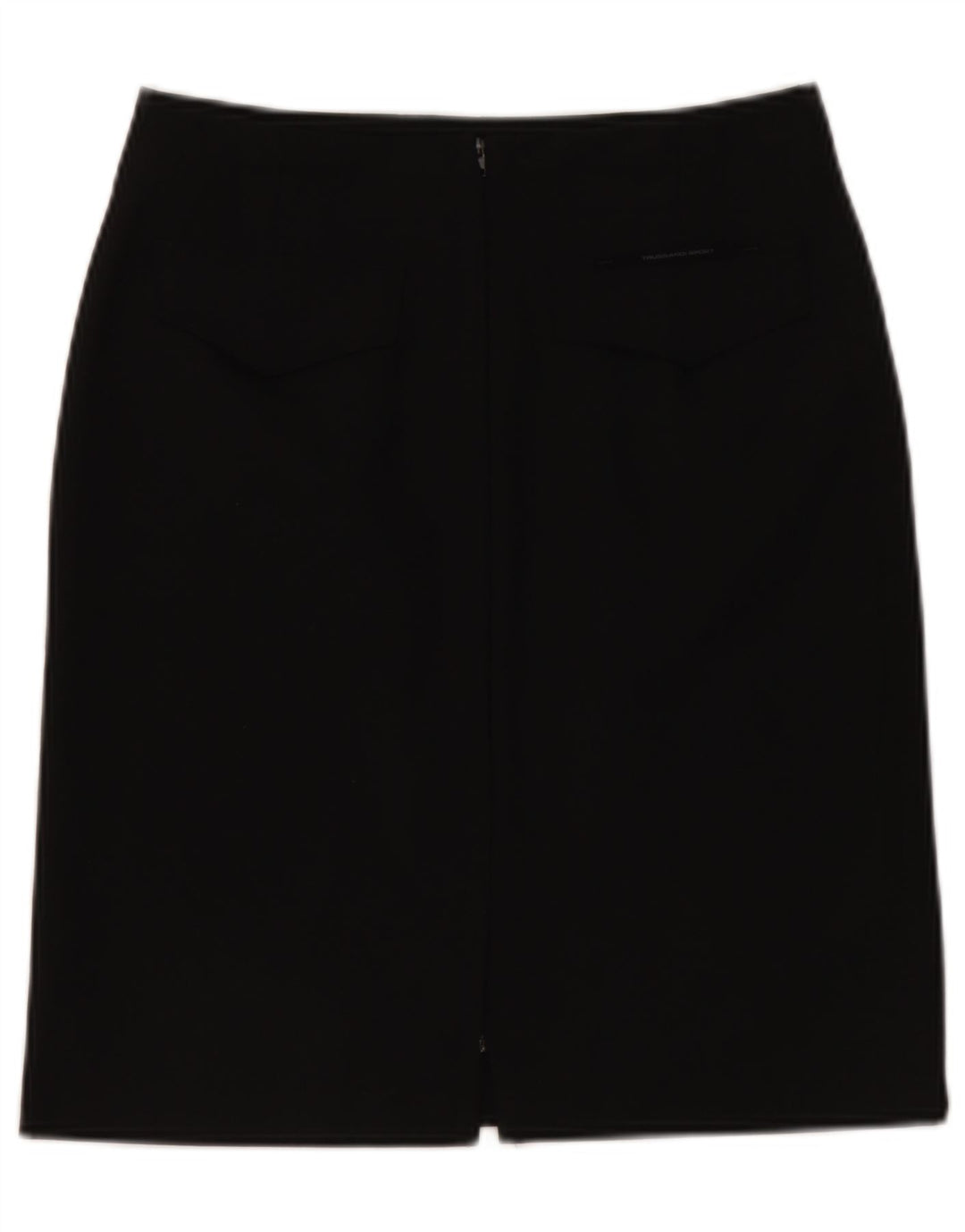 Fusta creion pentru femei Trussardi IT 40 Small W28 Poliester negru