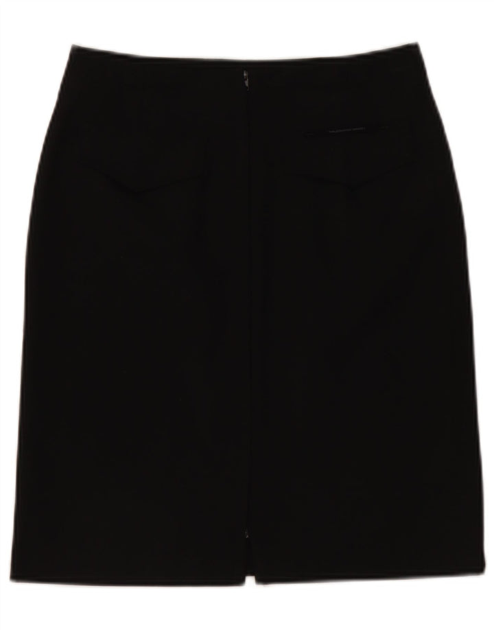Fusta creion pentru femei Trussardi IT 40 Small W28 Poliester negru