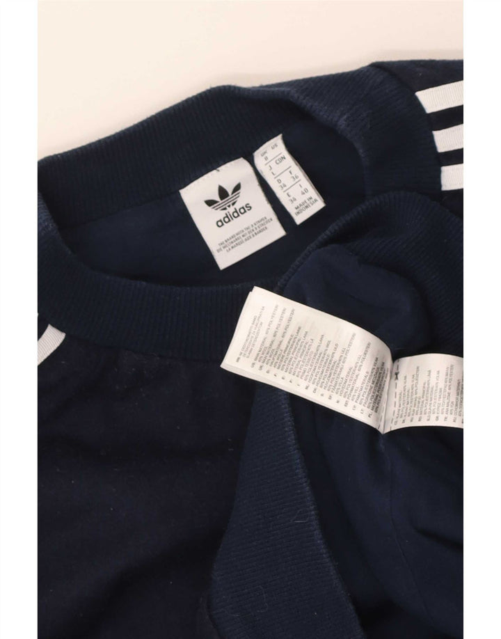 Pulover crop pentru bărbați Adidas UK 8 Poliester bleumarin mic