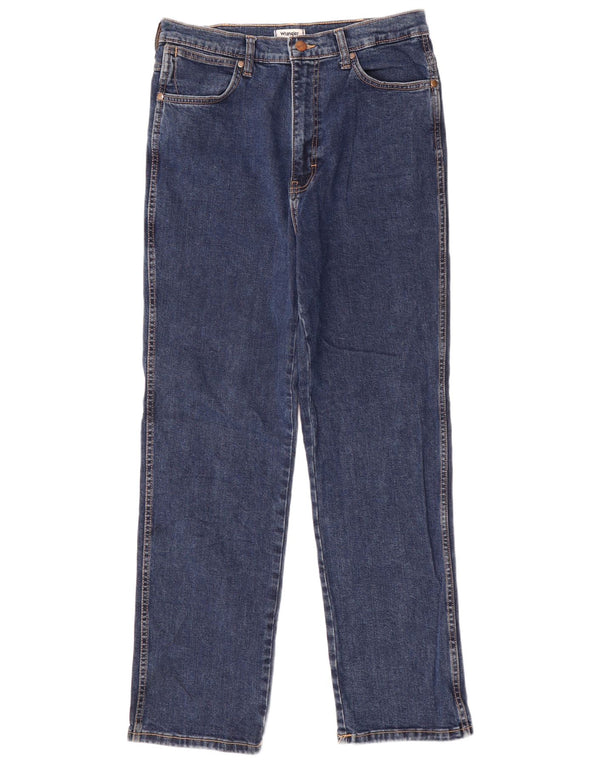 Blugi drepte pentru bărbați Wrangler W31 L30, bumbac albastru