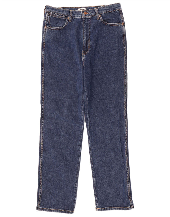 Blugi drepte pentru bărbați Wrangler W31 L30, bumbac albastru