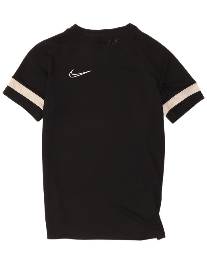 Tricou Nike Dri Fit pentru bărbați Top Mediu Negru Poliester Bloc de culoare
