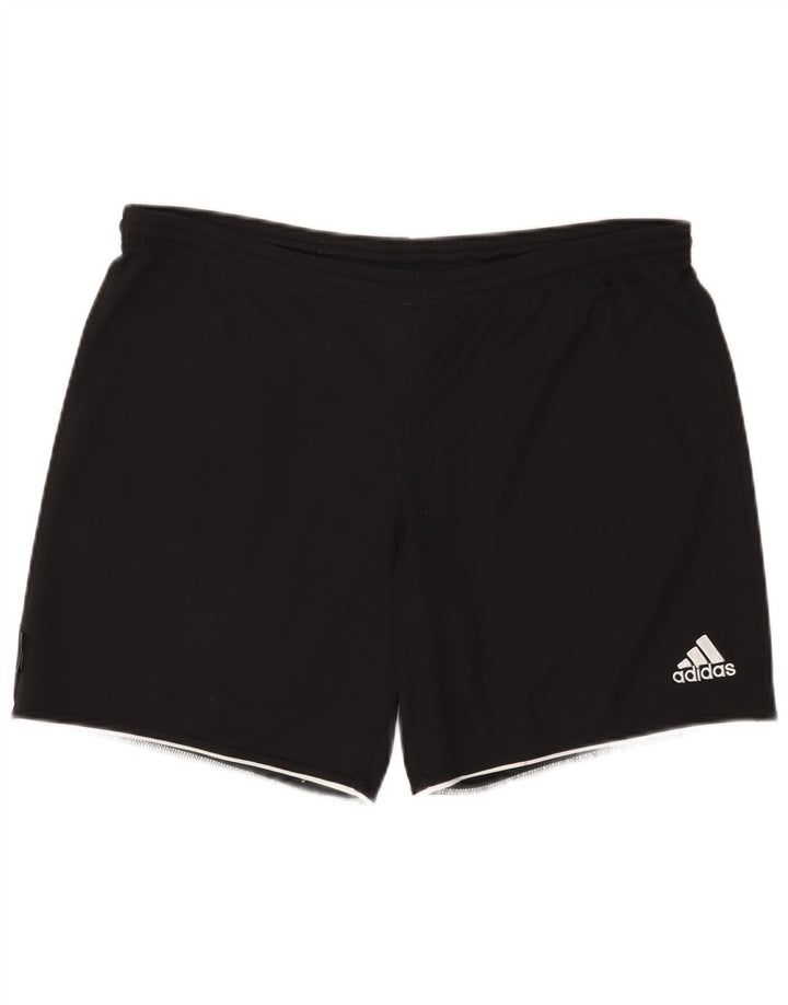 Pantaloni scurți sport pentru bărbați Adidas Climalite, poliester mediu negru