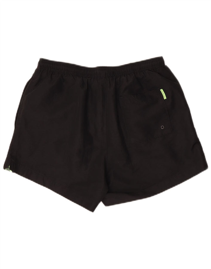 Pantaloni scurți de înot grafic Calvin Klein pentru bărbați, negru, color block