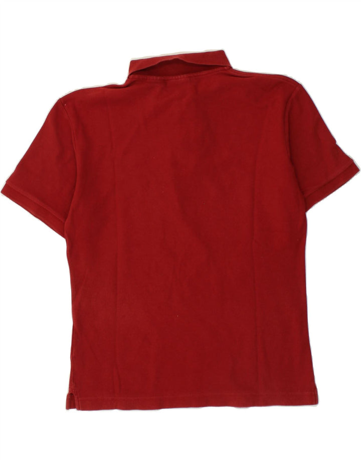 FILA Mens Polo Shirt Medium Burgundy Vintage Fila and Second-Hand Fila from Messina Hembry 