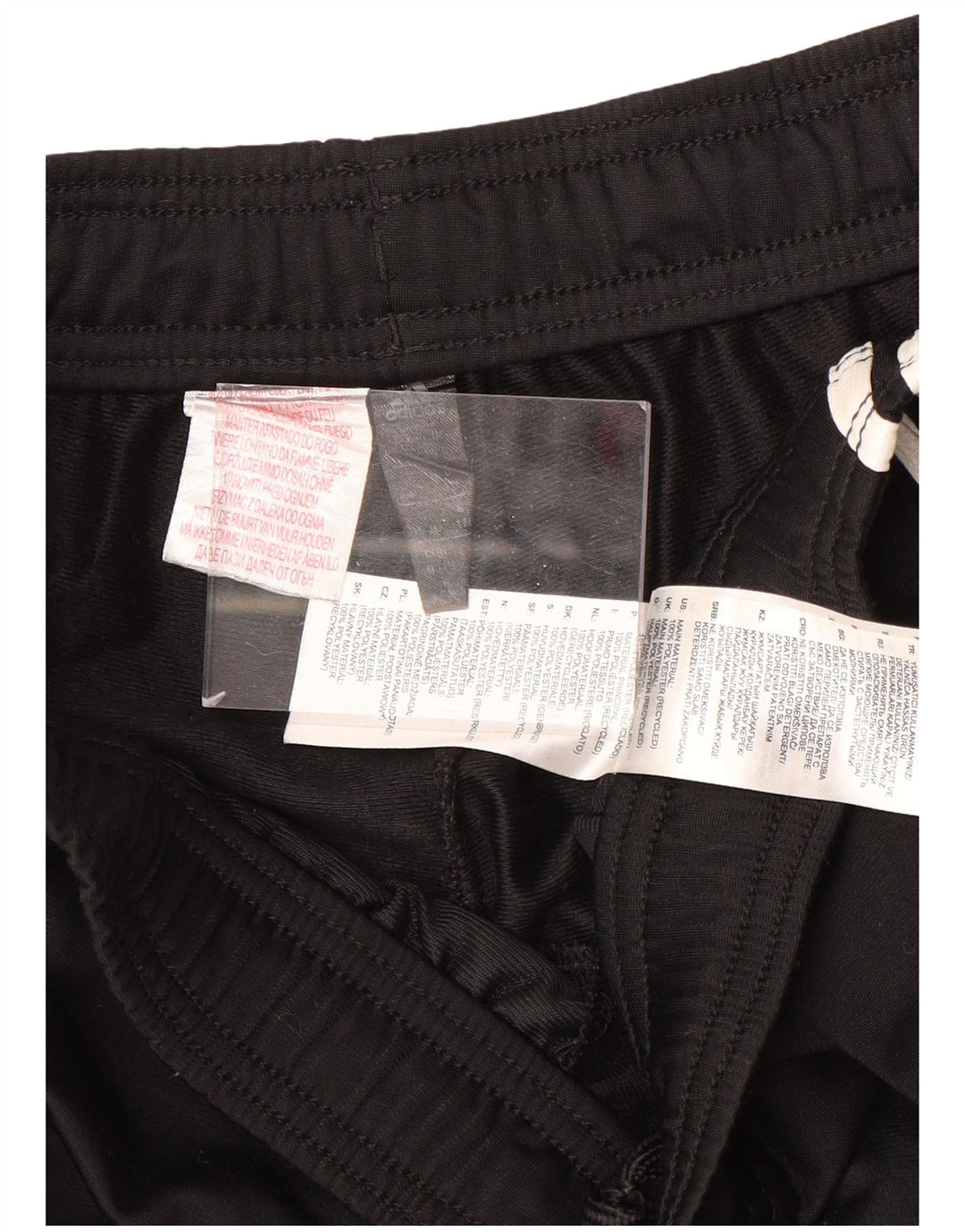 Pantaloni de trening ADIDAS pentru baieti 15-16 ani poliester negru