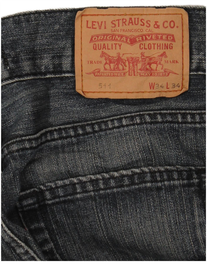Blugi Levi's 511 Slim W34 L30 Albastru