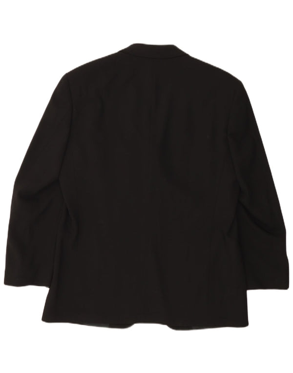 Blazer pentru bărbați HUGO BOSS, cu 3 nasturi, UK 38, lână neagră medie