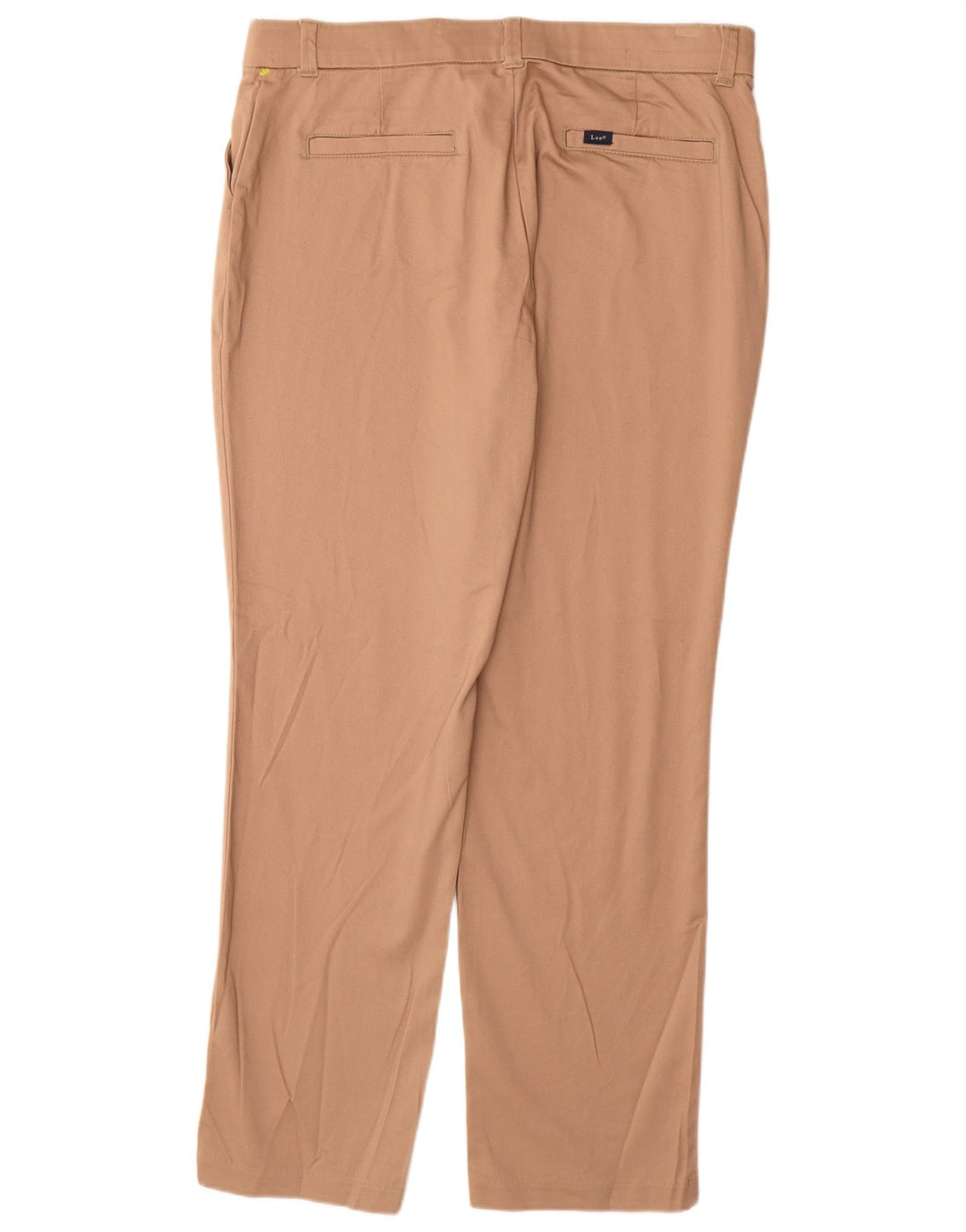 Pantaloni chino drepti LEE pentru femei US 14 XL W34 L31 bej bumbac