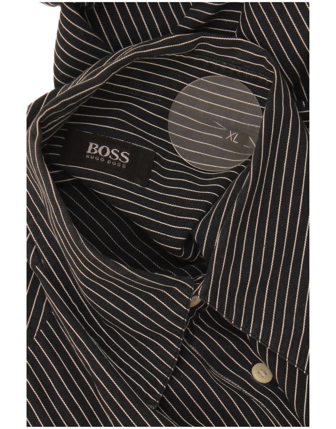Cămașă pentru bărbați Hugo Boss XL bleumarin cu dungi