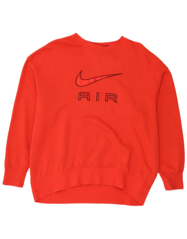 Nike Mens Graphic Loose Fit Sweatshirt Jumper Medium Red Cotton