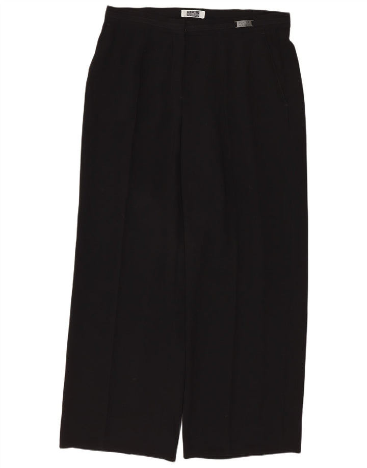 Pantaloni chino drepți Perte by Krizia pentru femei L32 L28 Poliester negru