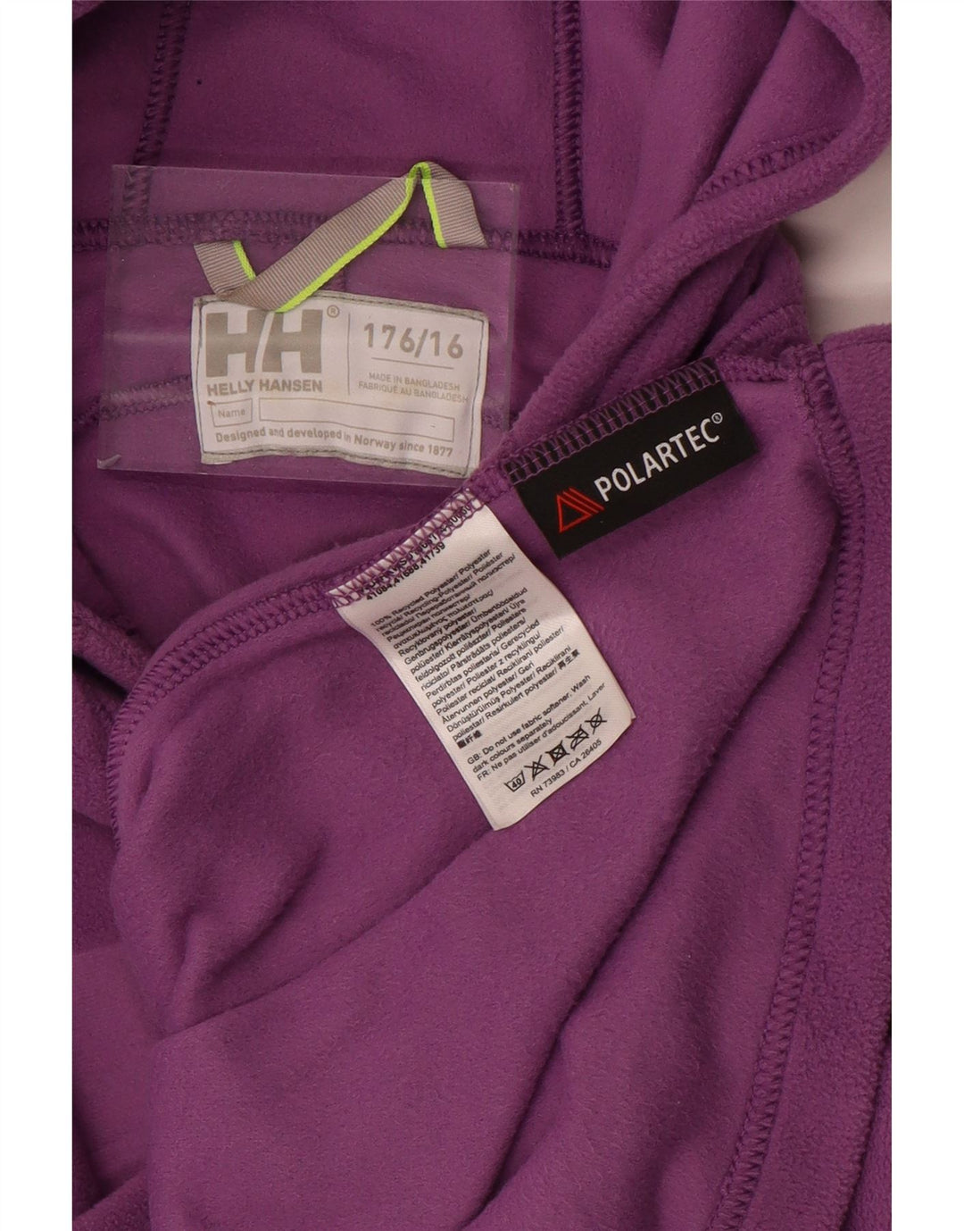 HELLY HANSEN Pulover din lână cu grafic pentru fete 15-16 ani, violet, poliester