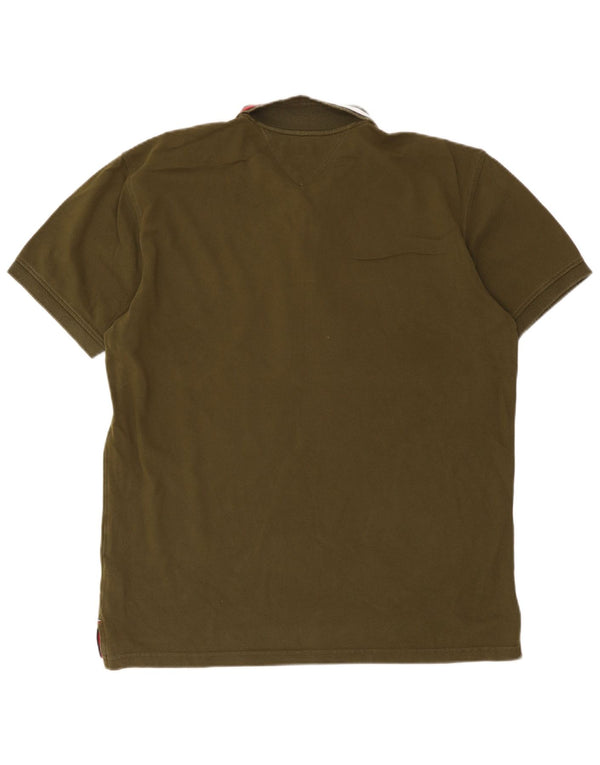 Tricou polo Tommy Hilfiger pentru bărbați, 2XL, bumbac kaki