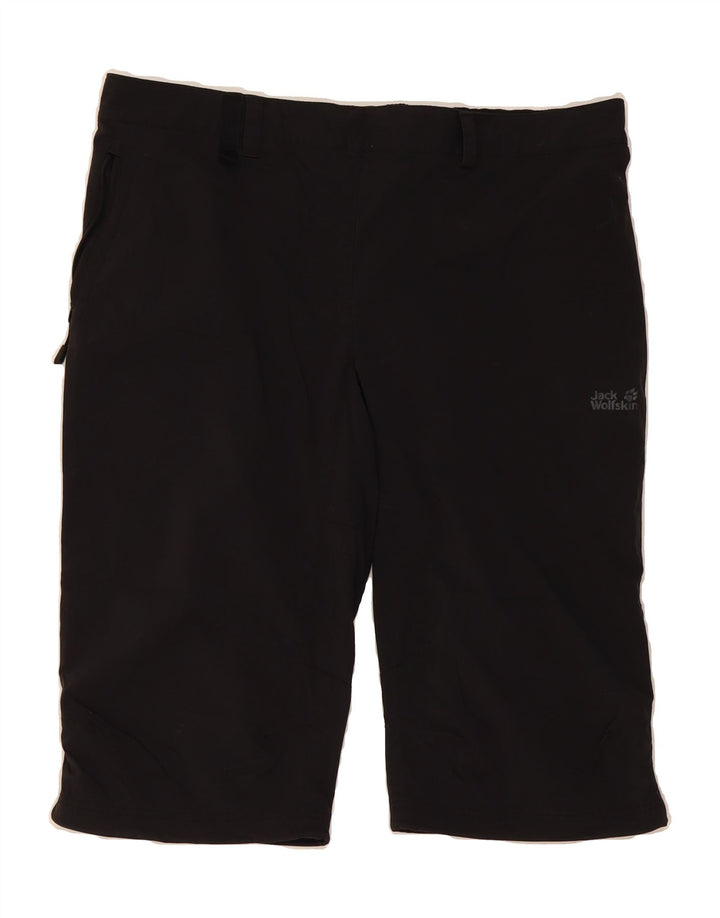 JACK WOLFSKIN Womens Bermuda Shorts UK 18 XL W36 Black Polyamide Vintage Jack Wolfskin and Second-Hand Jack Wolfskin from Messina Hembry 