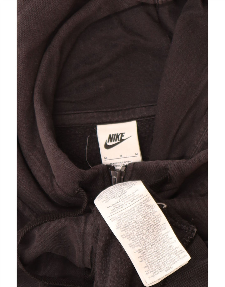 Pulover Nike pentru bărbați, cu fermoar, bumbac mediu negru