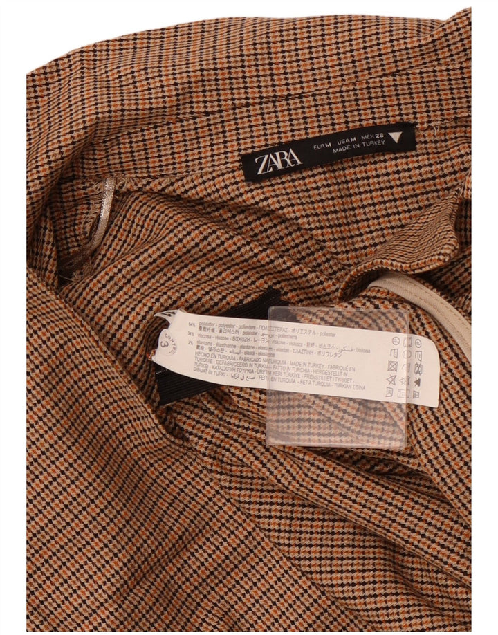 Crop Top cu mânecă lungă pentru femei ZARA UK 12 Poliester cu picior de gală maro mediu