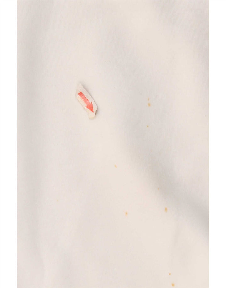 Calvin Klein Jeans Pulover supradimensionat pentru femei UK 14 Medium White