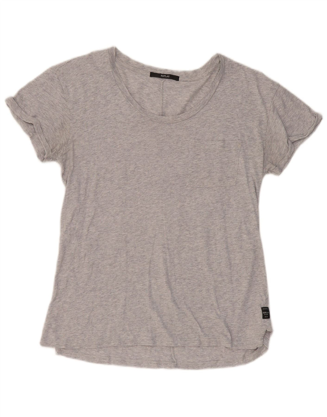 REPLAY Tricou pentru femei Top UK 10 Small Gri