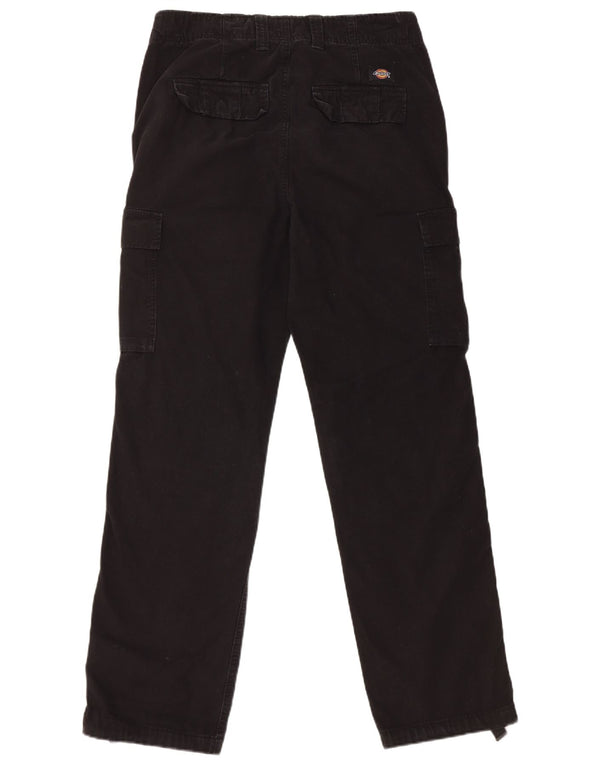 Pantaloni cargo dritti pentru bărbați Dickies W30 L30 bumbac negru
