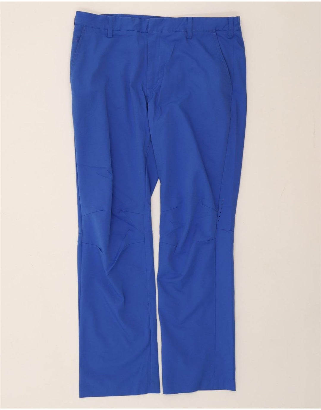 Pantaloni chino drepți ADIDAS pentru bărbați W36 L32 poliester albastru