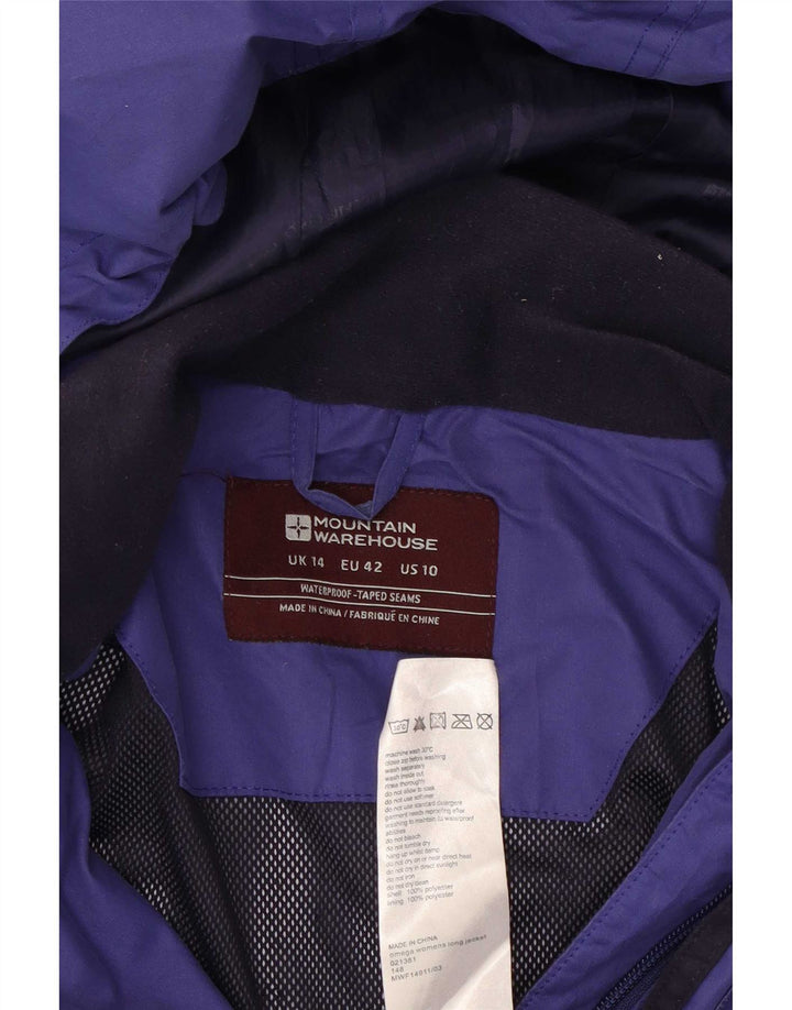 Pelernă de ploaie cu glugă pentru femei Mountain Warehouse UK 14 Poliester violet mare