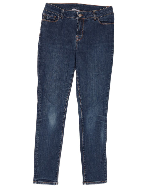 Crew Clothing Blugi skinny pentru femei UK 12 Medium W30 L28 Bleumarin Bumbac