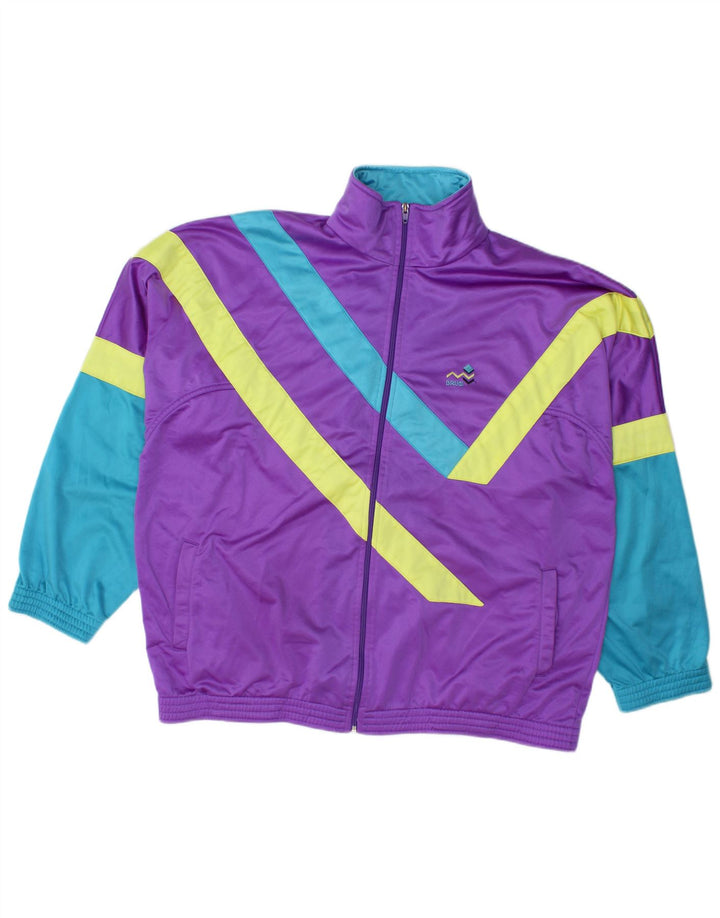 Trening complet pentru bărbați Brugi XL, mov, poliester color bloc