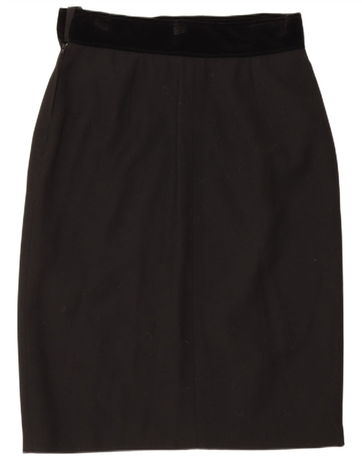 Fusta creion pentru femei Valentino UK 12 Medium W30 Negru