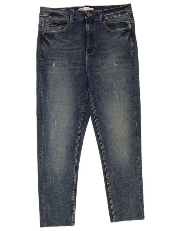 Blugi tăiați pentru femei Zara EU 40 Medium L30 L24 Bumbac albastru