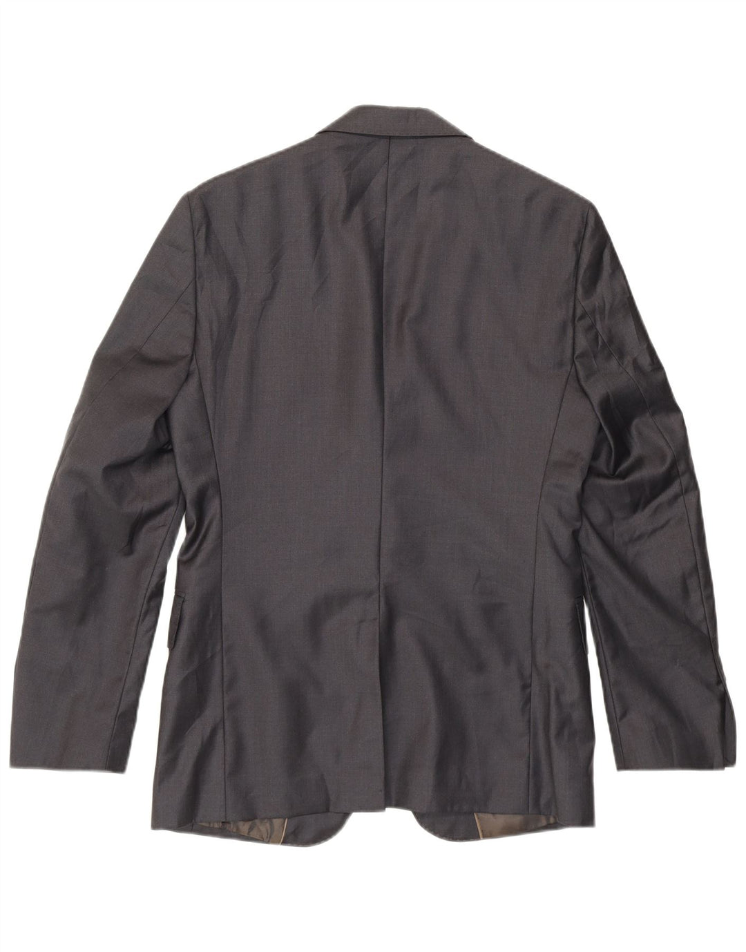 Blazer pentru bărbați Zara, cu 2 nasturi, cu tăiere clasică, EU 46, lână mică, gri