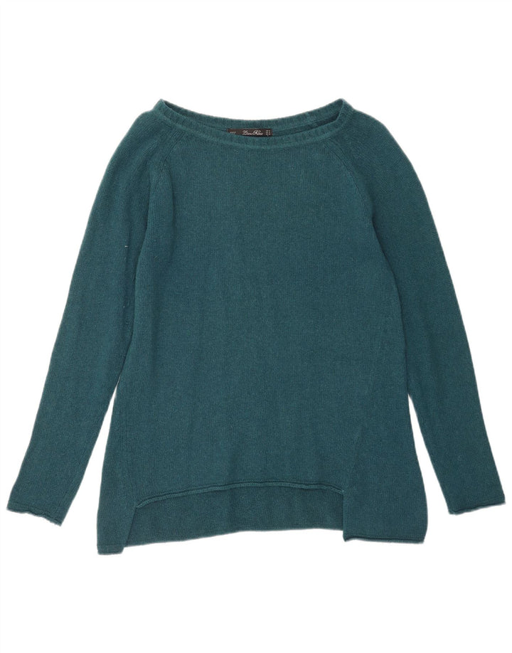 Pulover pentru femei Zara, cu gât de barcă, UK 14, verde mediu