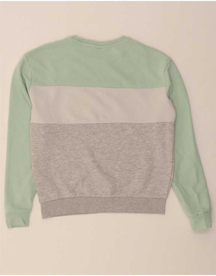 FILA Womens Sweatshirt Jumper UK 10 Small Multicoloured Colourblock Vintage Fila and Second-Hand Fila from Messina Hembry 