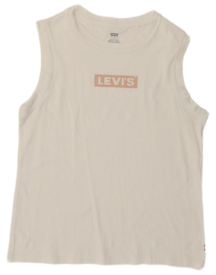 Tricou grafic LEVI'S pentru femei Top UK 12 Medium White