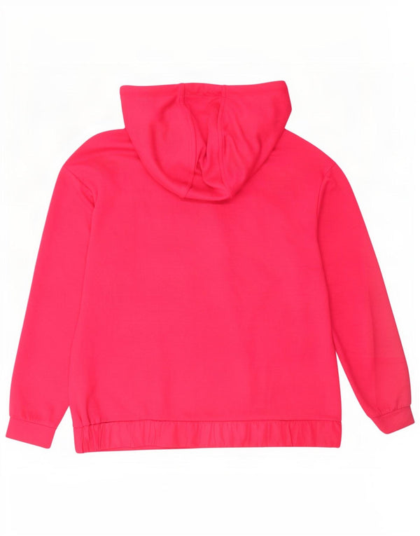 Street One Pulover cu glugă cu grafic pentru femei UK 12 Poliester roz mediu