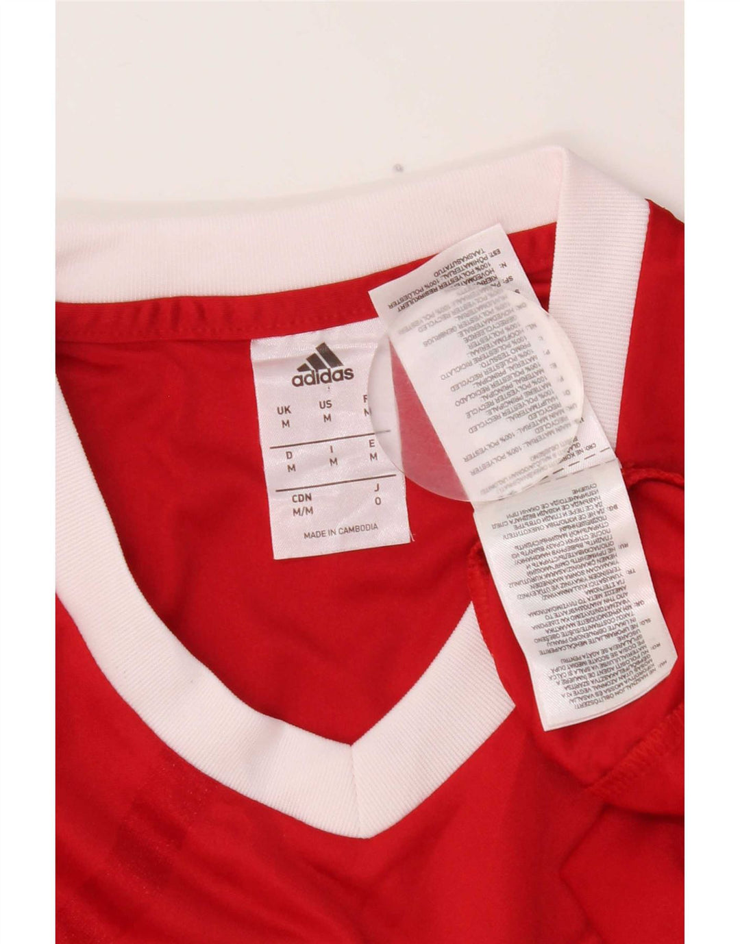 Tricou Adidas Climalite pentru bărbați Top Mediu Roșu Colorblock Poliester
