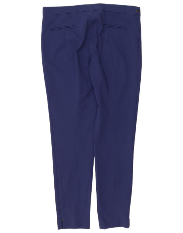 Pantaloni casual slim pentru femei Zara XL W32 L30 Bumbac bleumarin