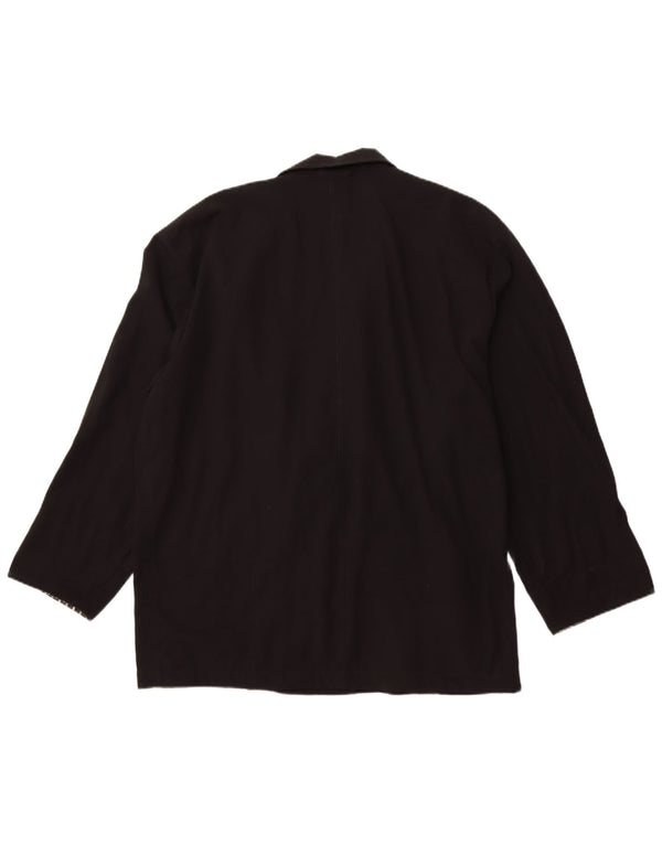 Jachetă pentru bărbați VINTAGE cu două pieptări, UK 42 XL, poliester negru