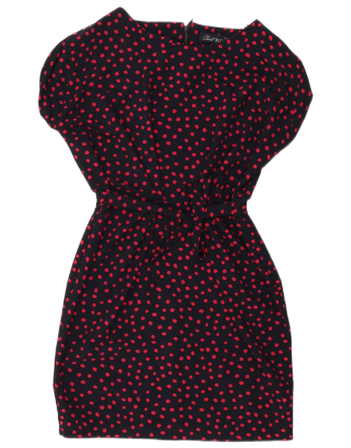 CLOSET Rochie de bază pentru femei UK 12 Medium Bleumarin Poliester cu buline