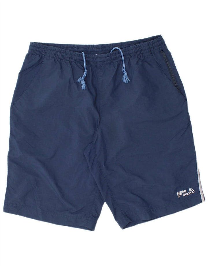 Pantaloni scurți sport Fila pentru bărbați, mari, bleumarin, poliamidă