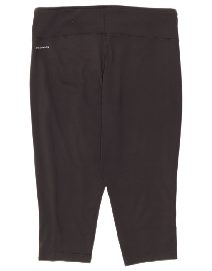 Leggings Capri pentru femei Reebok Marea Britanie 16/18 Poliester negru mare