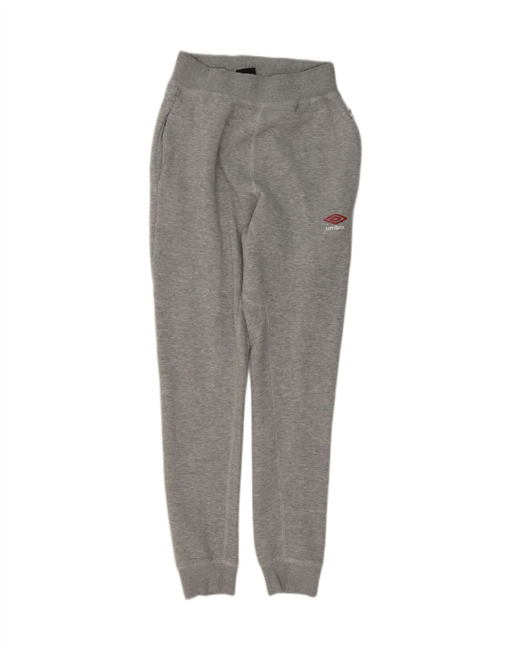 UMBRO Womens Tracksuit Trousers Joggers UK 12 Medium Grey Cotton